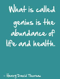 health quote Thoreau