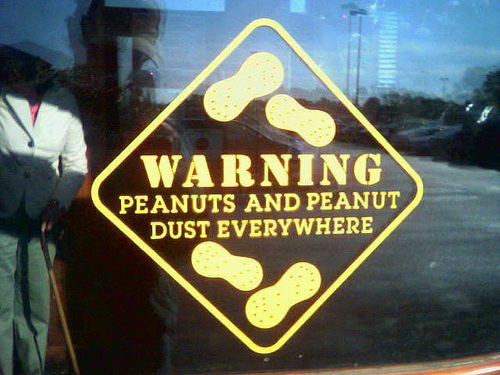 Peanut-warning-sign