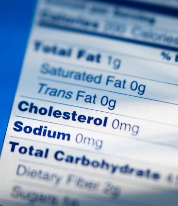 cholesterol label